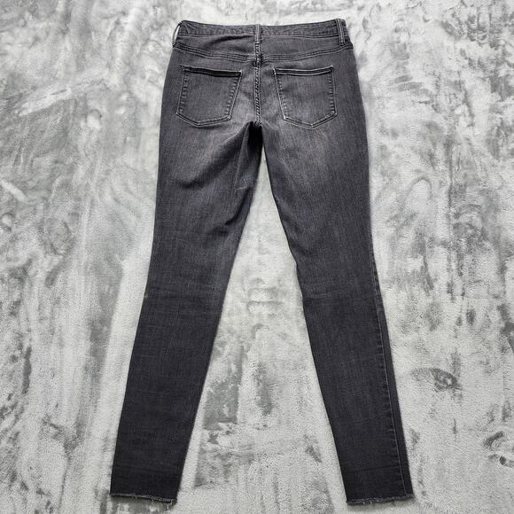 Universal Thread Jeans Womens 6/28L Gray High Rise Jegging Raw Hem Ankle Stretch - Picture 4 of 16